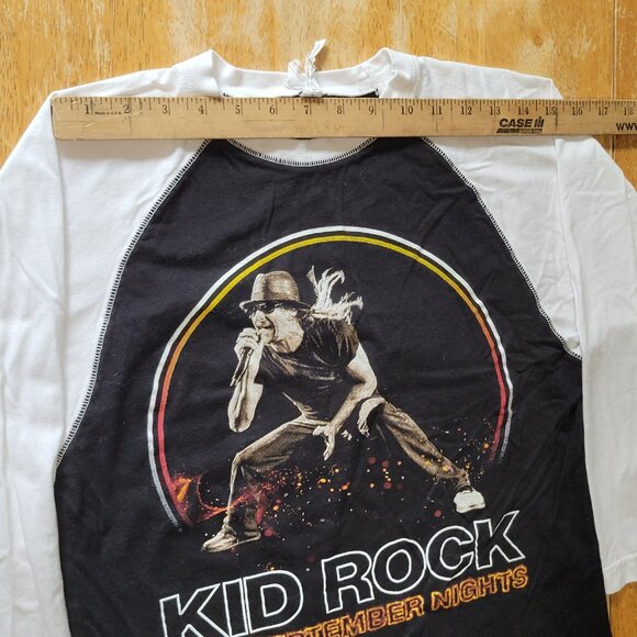 Small Vintage Kid Rock Hot September Nights Long Sleeve Concert T Shirt Live&Tel - Picture 5 of 10